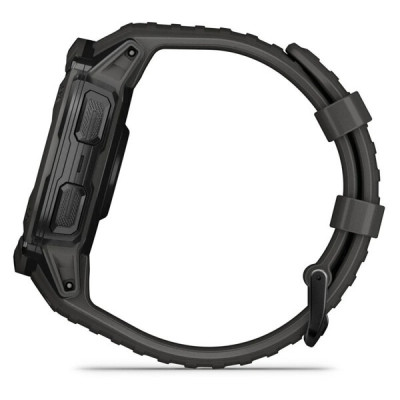 Смарт-годинник Garmin Instinct 2X Solar з силіконовим ремінцем кольору графіт