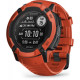 Смарт-годинник Garmin Instinct 2X Solar з червоним силіконовим ремінцем