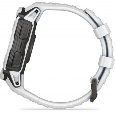 Смарт-часи Garmin Instinct 2X Solar з білим силіконовим ремінцем