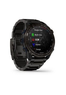 Смарт-годинник Garmin Descent Mk3i 51 мм корпус сірий карбон титановий DLC з титановим DLC браслетом
