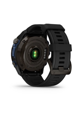 Смарт-годинник Garmin Descent Mk3i 51 мм корпус сірий карбон титановий DLC з чорним силіконовим ремінцем
