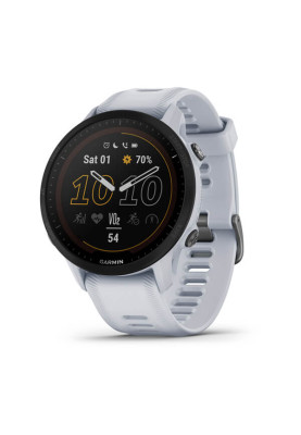 Смарт-годинник Forerunner 955 Solar з білим силіконовим ремінцем