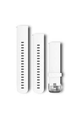 Ремінець для  Vivoactive 3 White Silicone Band with Silver Hardware