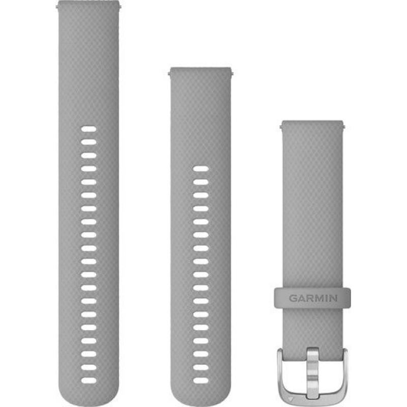 Ремінець Garmin Quick Release vivomove3 20mm Silicone Grey-Sliver