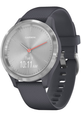Смарт-годинник Garmin vivomove 3S Silver Granite Blue Silicone