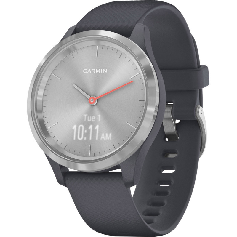 Смарт-годинник Garmin vivomove 3S Silver Granite Blue Silicone