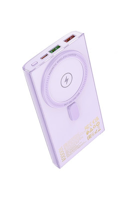 Зовнішній портативний акумулятор Hoco Q22 Taurus 10000mAh Purple 22.5W+PD20W