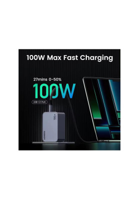 Зарядний пристрій UGREEN X757 Nexode Pro GaN Fast Charger Set 100W EU