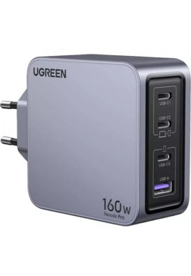Зарядний пристрій UGREEN Nexode Pro X763 GaN 160W Gray