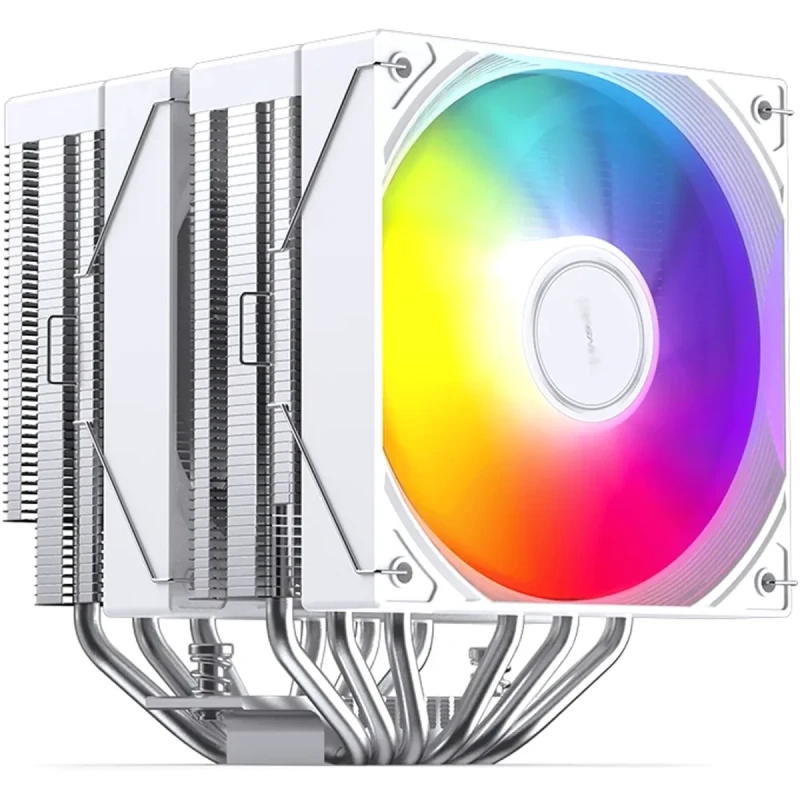 Процесорний кулер JONSBO CB80 White (120mm/4pin/1800RPM/36Dba/6 тепл. трубки)