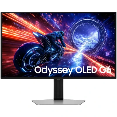 Монітор 27" Samsung Odyssey OLED G6 G60SF (LS27FG602SIXUA) 2560x1440 (2K)) QD-OLED 500Hz 0.03ms, HDR True Black 500, HAS,  FreeSync Premium Pro, G-SYN