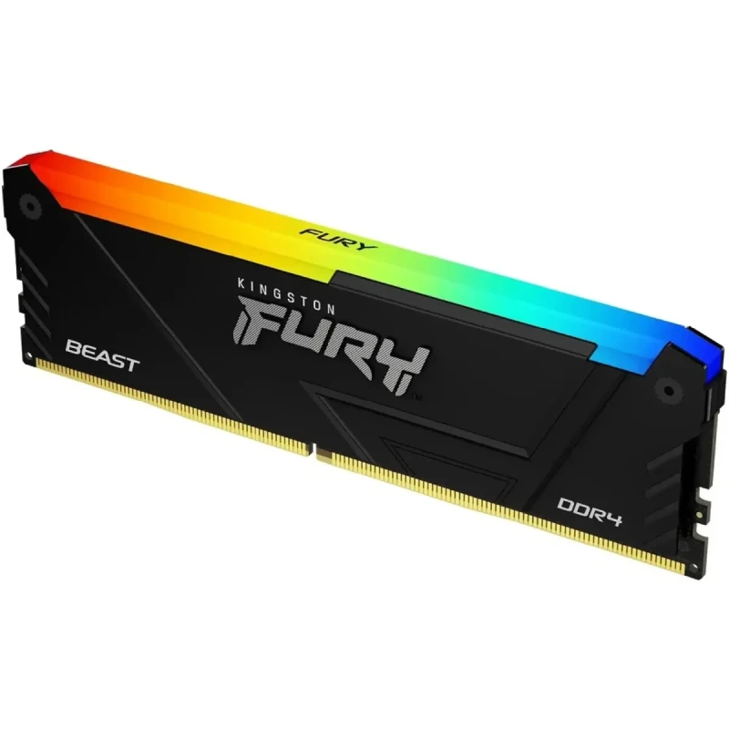 Модуль пам'яті Kingston Fury Beast RGB Black DDR4-3200 16GB CL16-18-18 1.35V