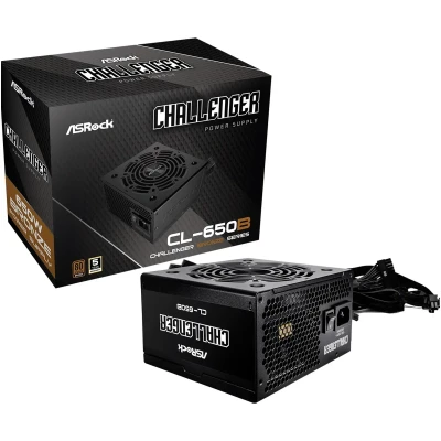 Блок живлення ASRock Challenger CL-650B (650W, 80+ Bronze, Non-Modular, ATX)