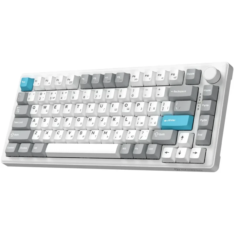 Клавіатура GamePro Asgard Yord Keychron Super Red Switch Wireless/Bluetooth/USB-C White (MK266WH)