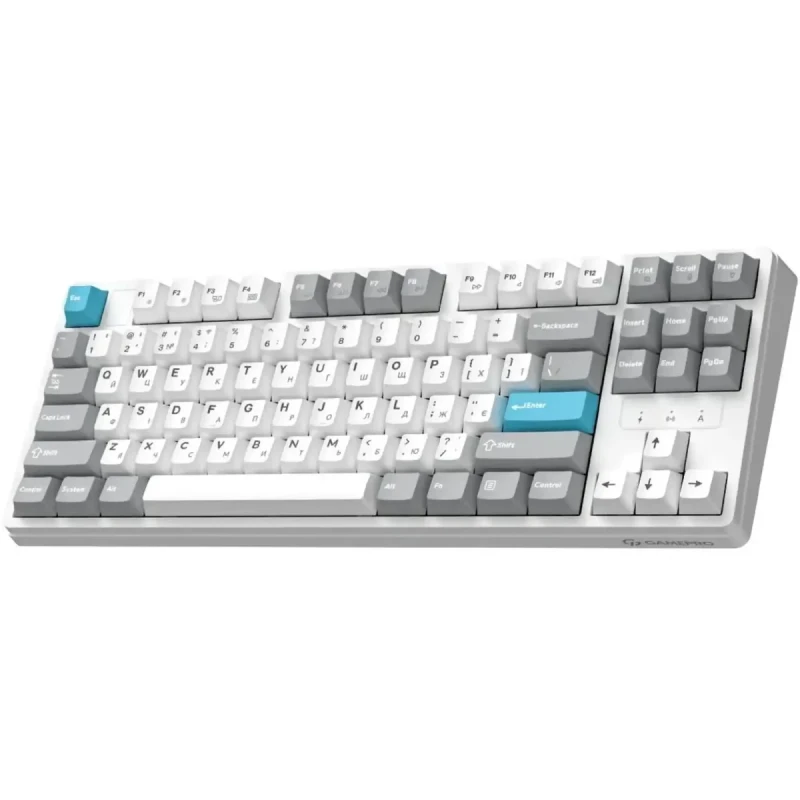 Клавіатура GamePro Asgard Ragnar Keychron Super Red Switch Wireless/Bluetooth/USB-C White (MK285WH)