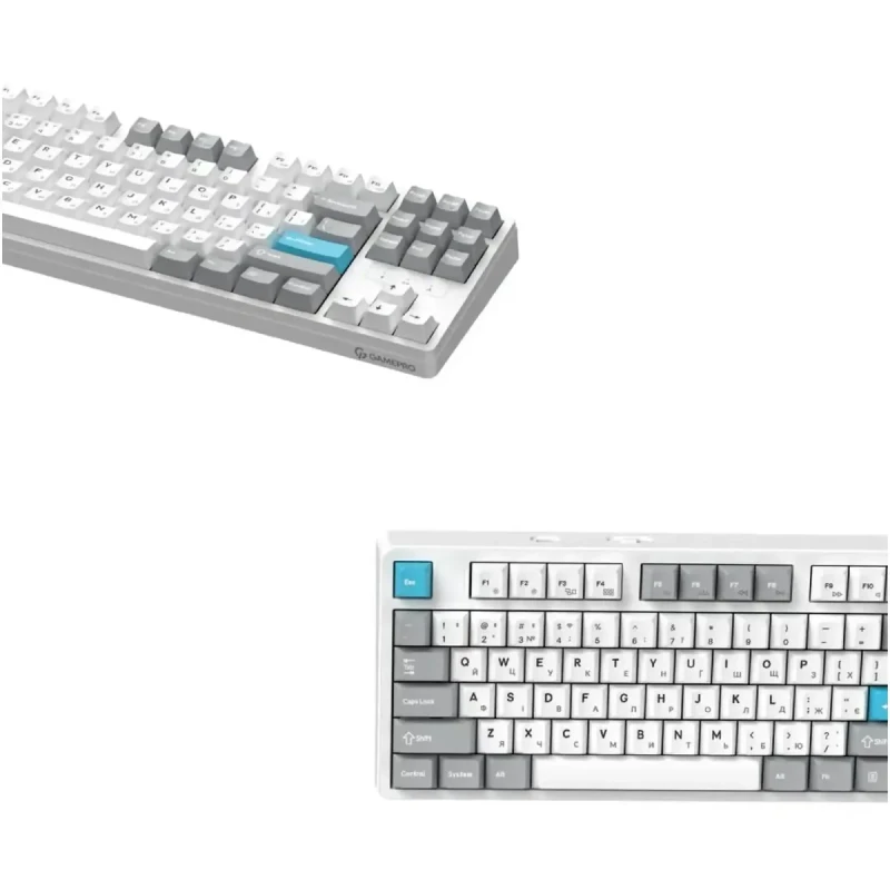 Клавіатура GamePro Asgard Ragnar Keychron Super Red Switch Wireless/Bluetooth/USB-C White (MK285WH)