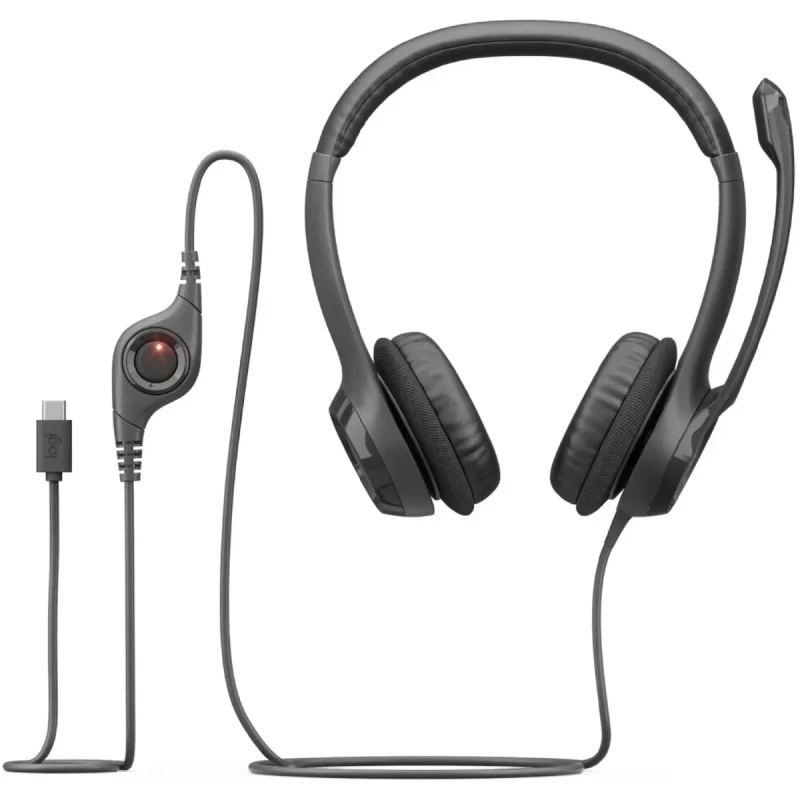 Навушники Logitech H390 USB-C Midnight Black (981-001576)