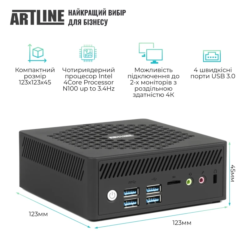 Неттоп ARTLINE Business B14 Windows 11 Pro (B14v28Win)