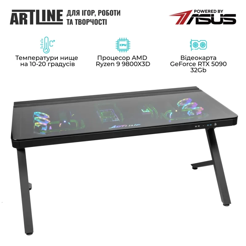 Комп'ютер в столі ARTLINE Overlord DESKPro Windows 11 Pro (DESKProv03Win)