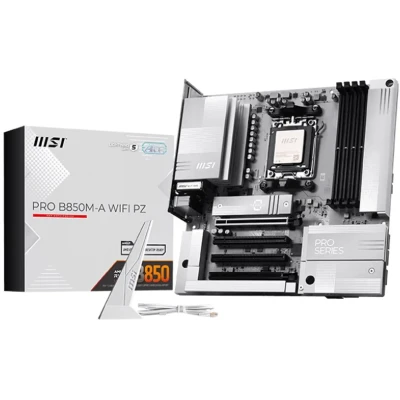 Материнська плата MSI PRO B850M-A WIFI PZ (sAM5, AMD B850, DDR5, mATX)