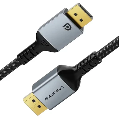 Кабель Cabletime DisplayPort v1.4 8K 60 Hz, 4K 144 Hz, 2K 165 Hz, 1080P 240 Hz 2 м Black (CD11L)