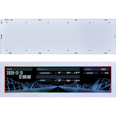 Дисплей Lian Li 8.8" Universal Screen Mount, White (G89.SM088W.00) Дисплей Lian Li 8.8" Universal Screen Mount, White (G89.SM088W.00)