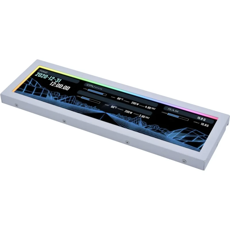 Дисплей Lian Li 8.8" Universal Screen Mount, White (G89.SM088W.00)