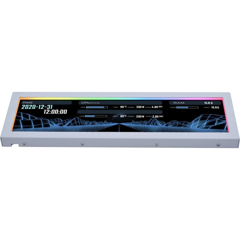 Дисплей Lian Li 8.8" Universal Screen Mount, White (G89.SM088W.00)