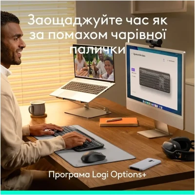 Клавіатура Logitech Signature Slim Solar Plus K980 Graphite (920-013764) Клавіатура Logitech Signature Slim Solar Plus K980 Graphite (920-013764)