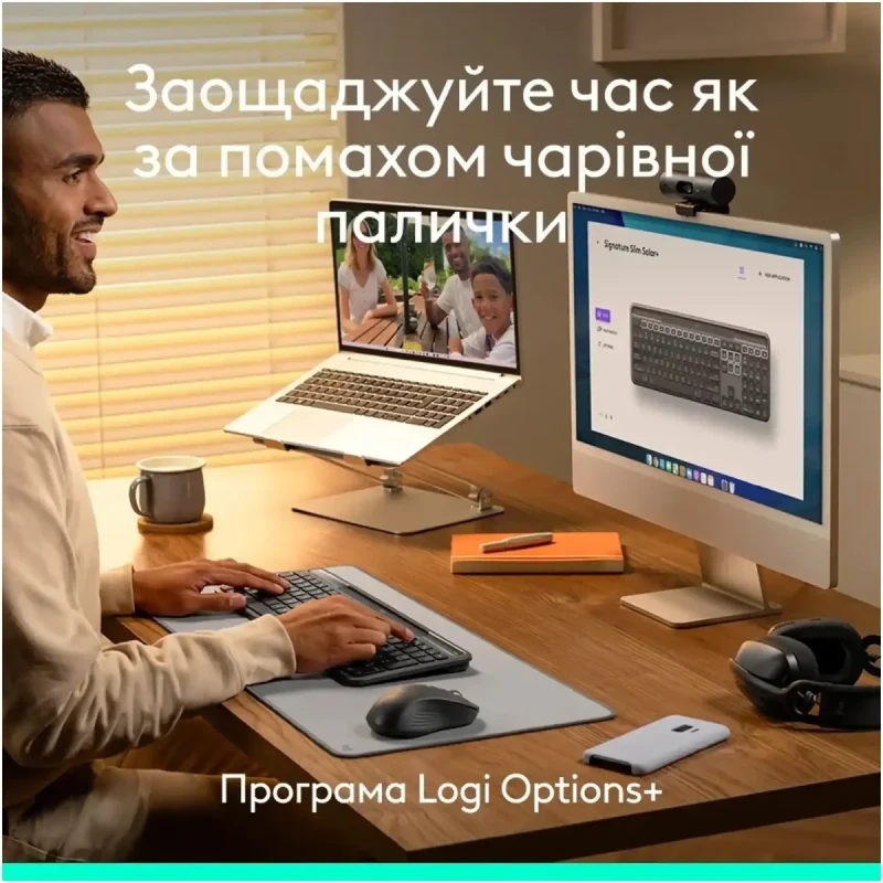 Клавіатура Logitech Signature Slim Solar Plus K980 Graphite (920-013764)