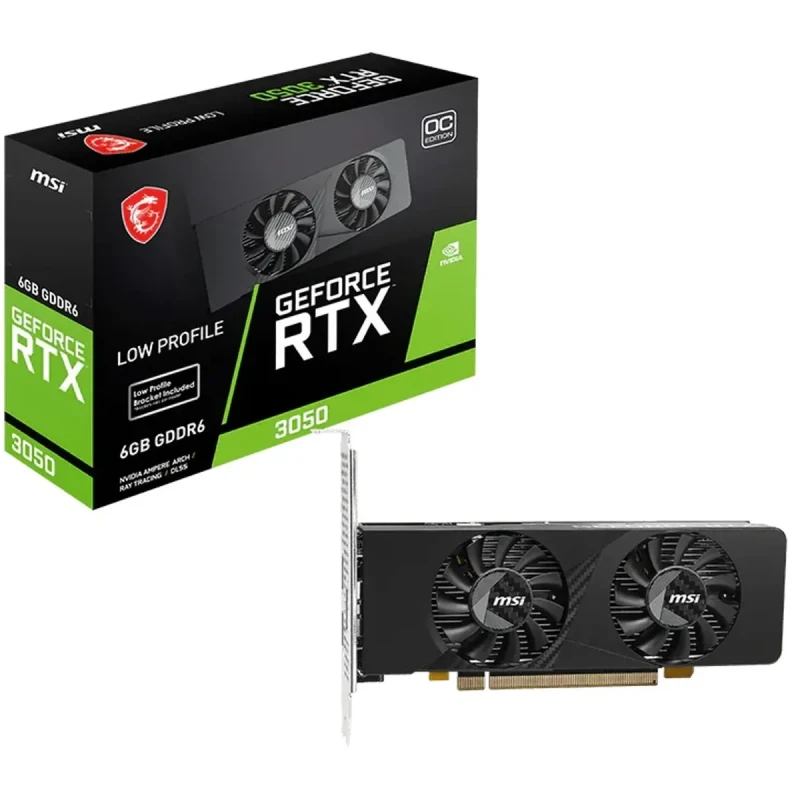 Відеокарта MSI Nvidia GeForce RTX 3050 LP E 6G OC