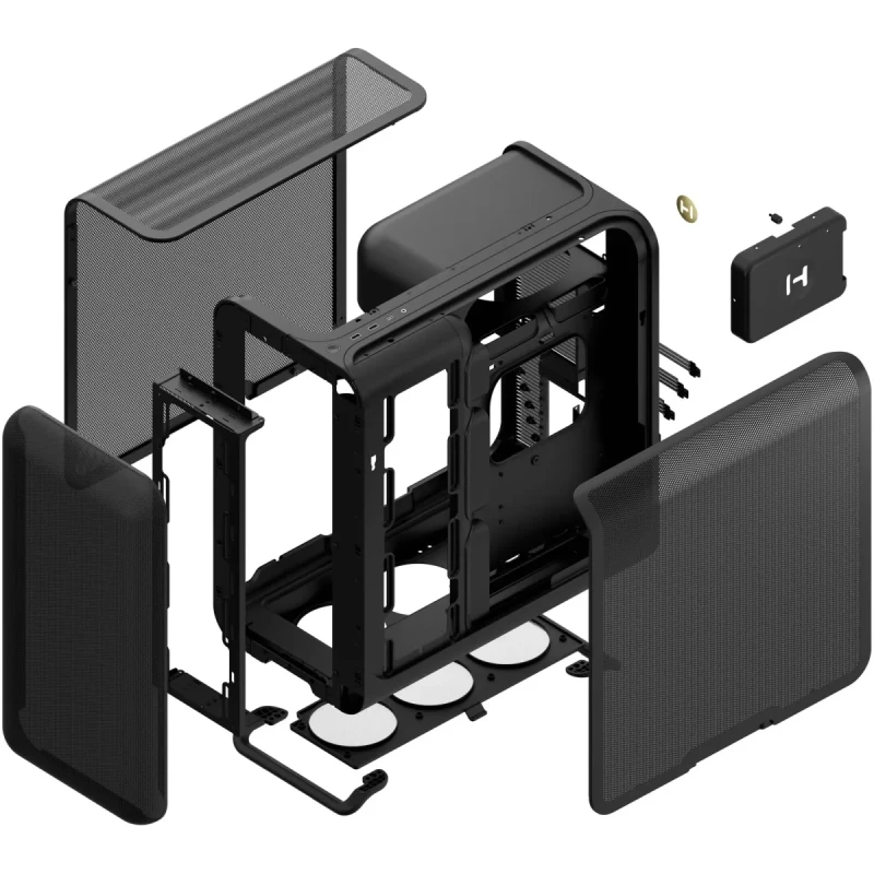 Корпус Hyte X50 AIR PITCH BLACK Без БЖ (CS-HYTE-X50A-BB)