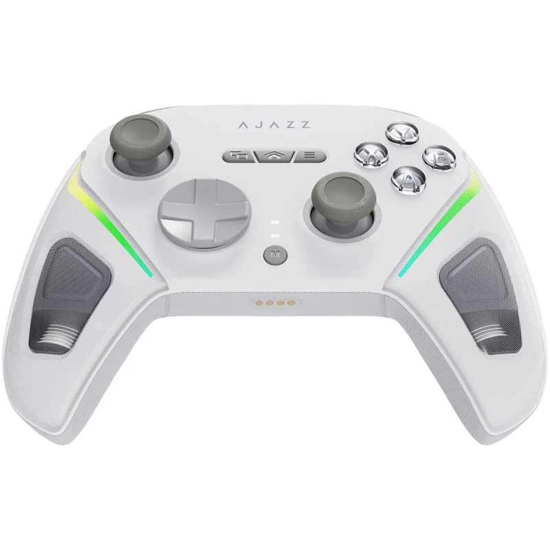 Геймпад Ajazz GP100 2.4G/BT/USB Switch/PC/iOS/Android RGB White (GP100-W)