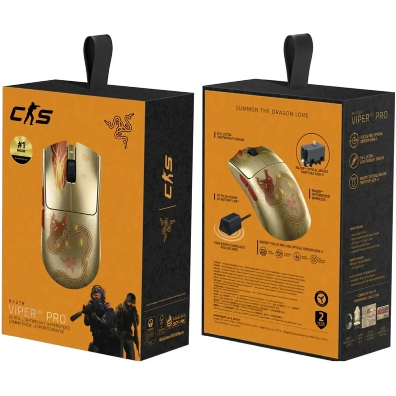 Мишка RAZER Viper V3 PRO Wireless, Counter-Strike 2 Edition (RZ01-05120800-R3M1 )
