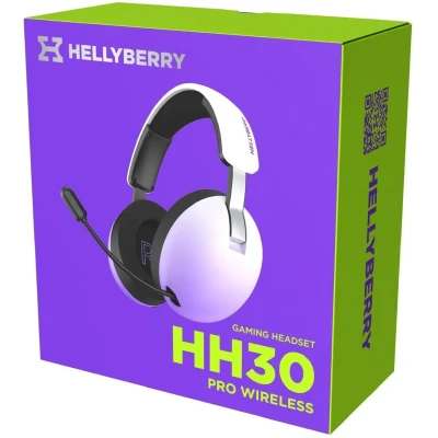 Навушники HATOR Hellyberry HH30 PRO wireless White-violet gradient Навушники HATOR Hellyberry HH30 PRO wireless White-violet gradient