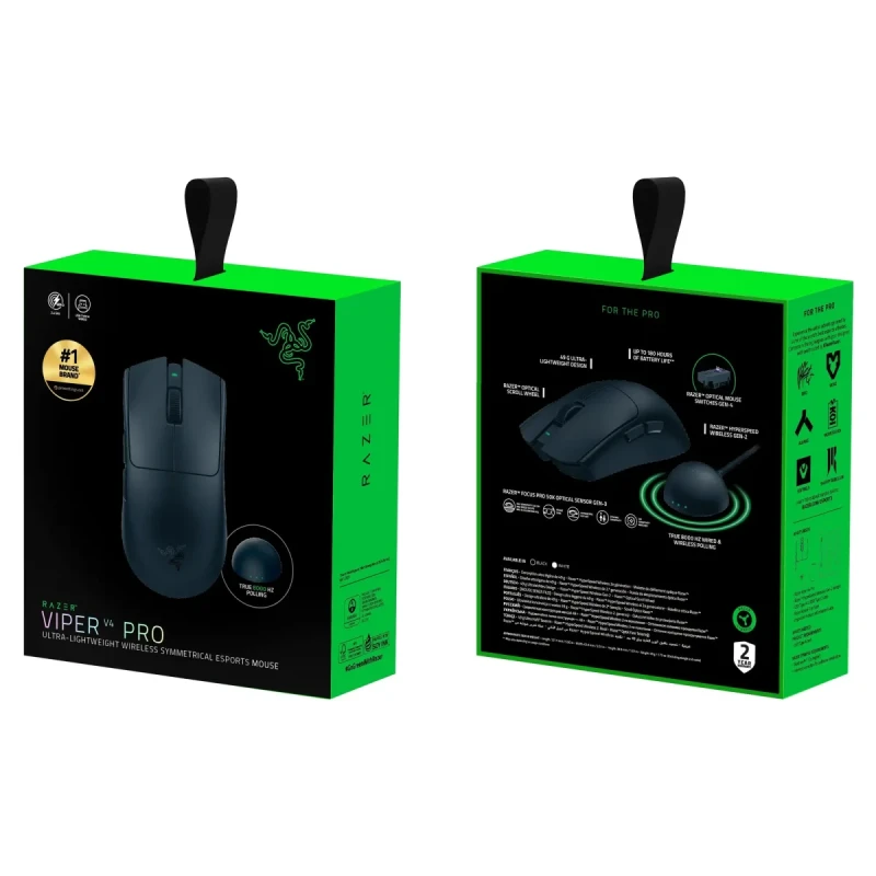Мишка RAZER Viper V4 PRO Wireless, Black (RZ01-05630100-R3G1)