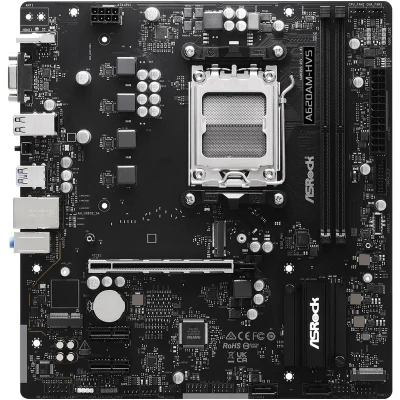 Материнська плата ASRock A620AM-HVS (sAM5, AMD A620, DDR5, mATX) Материнська плата ASRock A620AM-HVS (sAM5, AMD A620, DDR5, mATX)