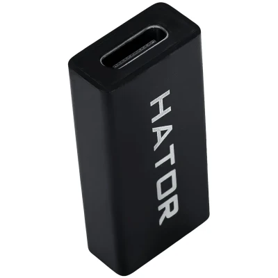 Перехідник універсальний Hator USB-A 3.0 female to Type-C female  (ACC216) чорний