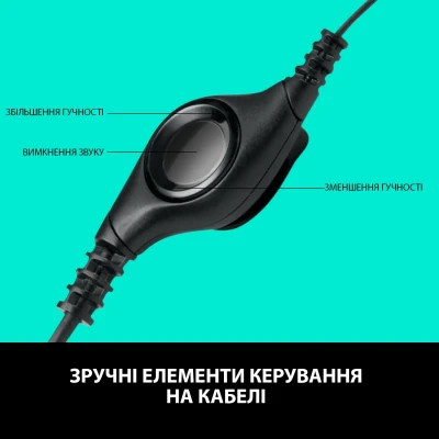 Навушники Logitech Headset H390 USB (981-000406) Навушники Logitech Headset H390 USB (981-000406)