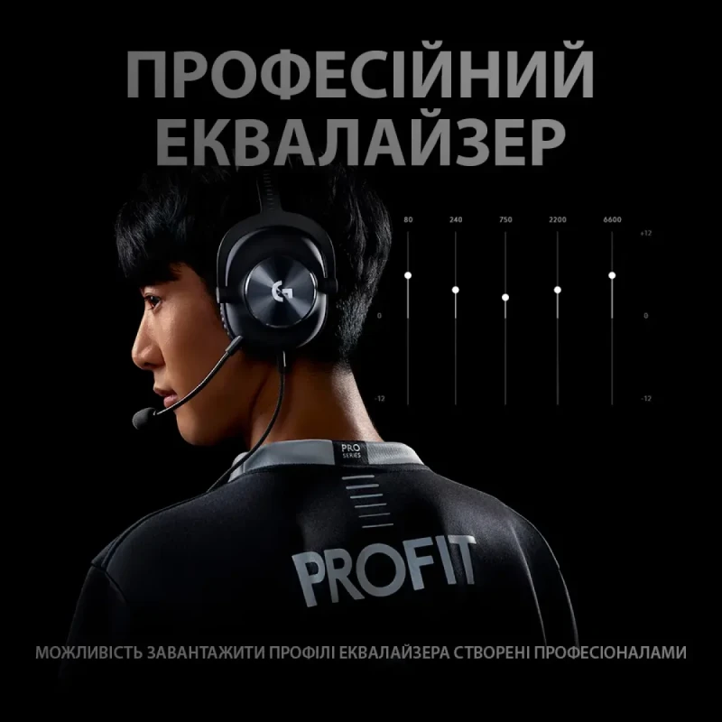 Навушники Logitech G PRO X Gaming Headset BLACK USB (981-000818)