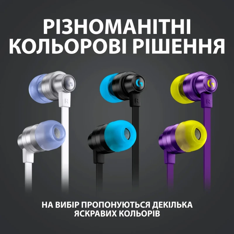 Навушники Logitech G333 Gaming Earphones (981-000924) Black