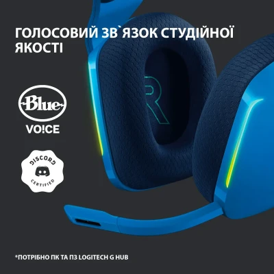 Навушники Logitech G733 Lightspeed Wireless RGB Gaming Headset Blue (981-000943) Навушники Logitech G733 Lightspeed Wireless RGB Gaming Headset Blue (981-000943)