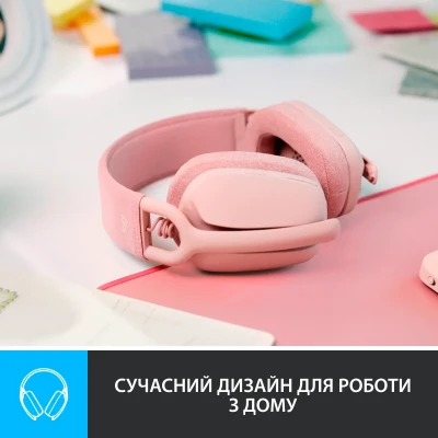 Навушники Logitech Zone Vibe 100 Wireless Rose (981-001224) Навушники Logitech Zone Vibe 100 Wireless Rose (981-001224)