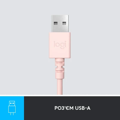 Навушники Logitech H390 USB Rose (981-001281) Навушники Logitech H390 USB Rose (981-001281)