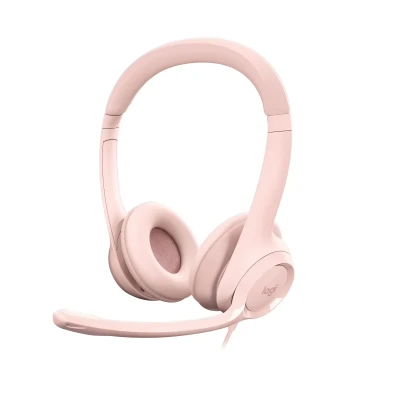 Навушники Logitech H390 USB Rose (981-001281)