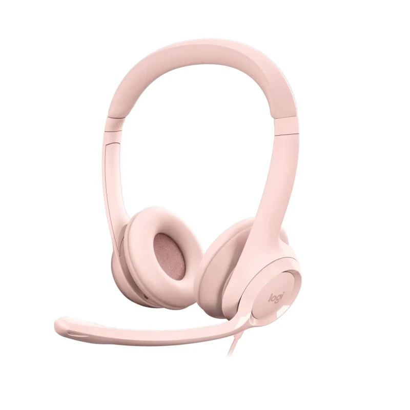 Навушники Logitech H390 USB Rose (981-001281)