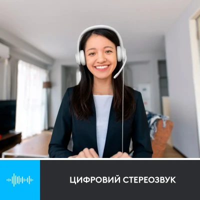 Навушники Logitech H390 USB White (981-001286) Навушники Logitech H390 USB White (981-001286)
