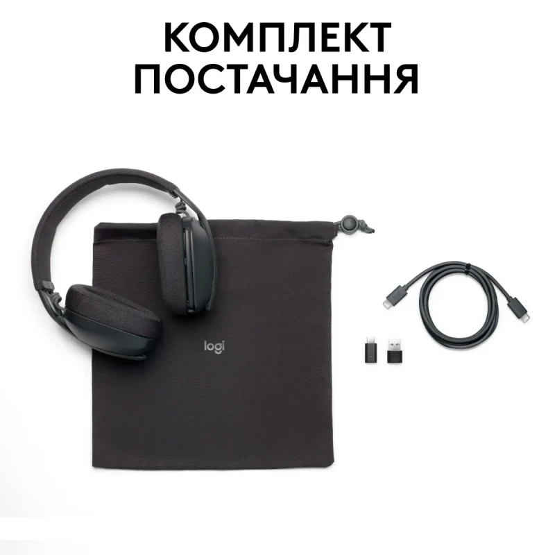 Навушники Logitech Zone Vibe Wireless MS Graphite (981-001157)