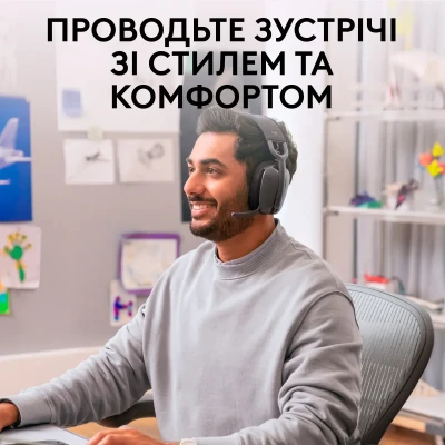 Навушники Logitech Zone Vibe Wireless UC Graphite (981-001199) Навушники Logitech Zone Vibe Wireless UC Graphite (981-001199)