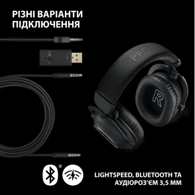 Навушники Logitech G Pro X 2 Lightspeed Wireless Black (981-001263) Навушники Logitech G Pro X 2 Lightspeed Wireless Black (981-001263)
